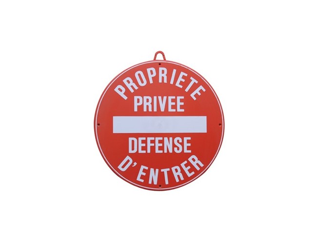 Panneau Propriété privée